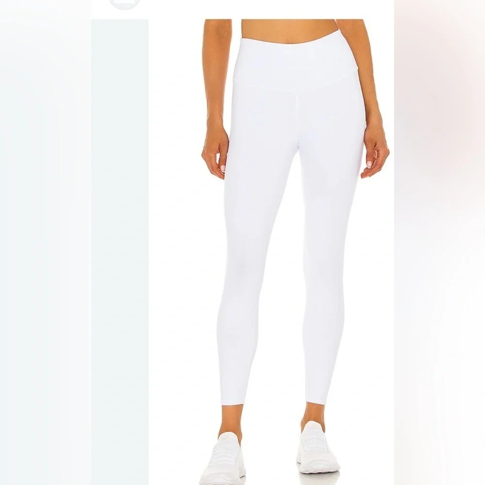 ALO Yoga Women's White Leggings COTTON LEGGINGS XXS  7/8